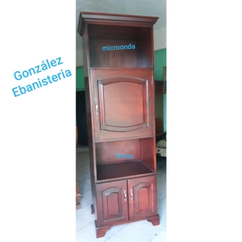Mueble de cocina para guardar el microonda y el horno