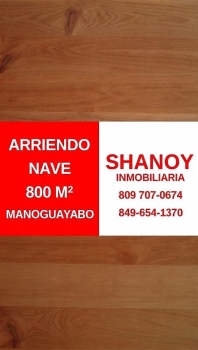 Arriendo nave de 800 m2 en manoguayabo