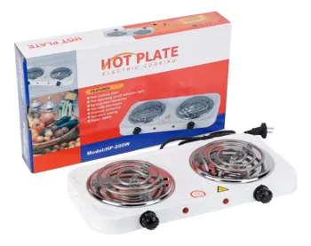 Estufa eléctrica de mesa 2 hornillas – cocina más rápido y con mayor c