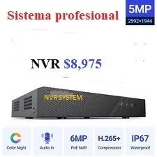 Grabador nvr full hd de 6 megapíxeles para 8 cámaras ip