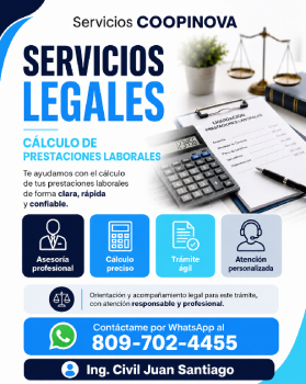 Cálculo de prestaciones laborales  asesoría y orientación
