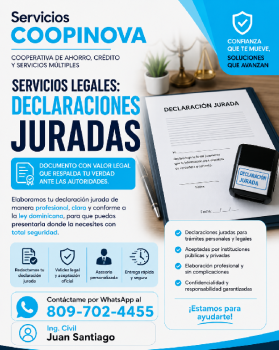 Redacción de declaraciones juradas  servicios legales