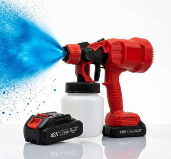 Pistola de pintura eléctrica portátil 48v con 2 baterías