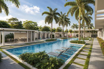 En complejo cerrado aprartamentos de 2  habitaciones en pueblo bavaro