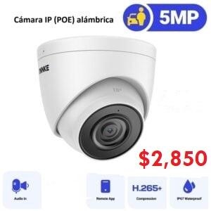 Cámaras ip tipo domo full hd night full color de 5 megapíxeles