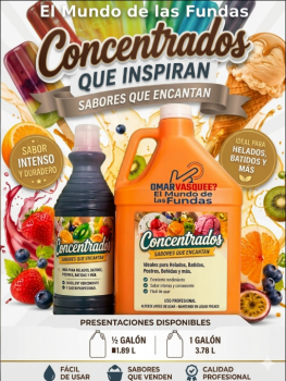 Concentrados que inspiran para tus helados