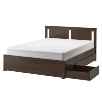 Cama queen serie songesand. marrón