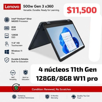 Laptop 2 en 1 lenovo touch 12 pg. 11500