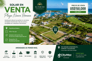 Lot for sale in playa nueva romana