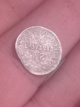2  centavos  republica  dominicana año 1877