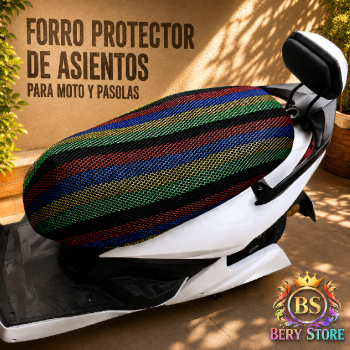 Forro protector de asientos para motores y pasolas  malla transpirable