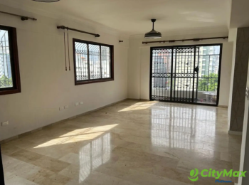 Hermoso apartamento en renta  piso alto en piantini