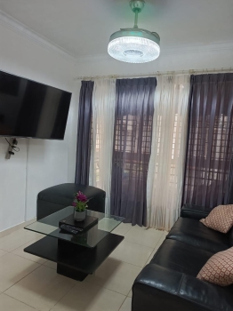 Renta de apartamento amueblado en segundo nivel en ciudad juan bosch p