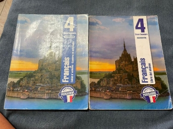 Libro de francés con su cuaderno de trabajo 4to de secundaria