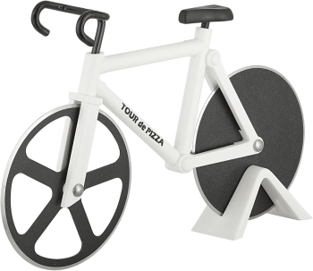 Cortador de pizza con forma de bicicleta en acero inoxidable  - 2 x 50