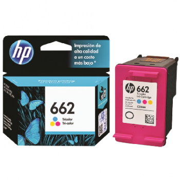 Cartuchos de tinta 662 hp color y negro