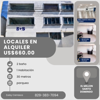 Locales comercial en alquiler – el millón santo domingo