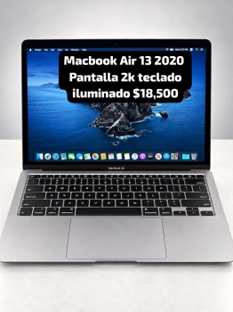 laptop macbook air 13 de apple modelo 2020 con procesador i3 de décim