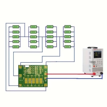 Módulo bms 4s 40a con balanceo para baterías de litio li-ion 18650 16.