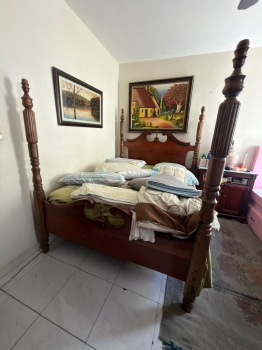 Cama en caoba de 60 - sin colchon