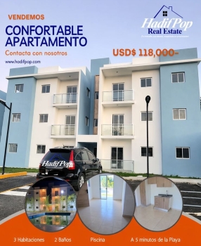 Cómodo  apartamento de venta