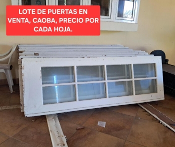 Puertas en caoba color blanco