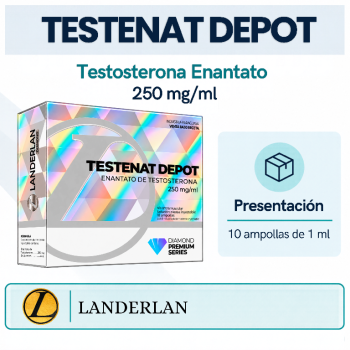 Testosterona enantato 10 ampollas  250mg  landerlan