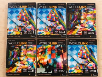 Colección 6 libros de inglés world link 3ra edición - instituto domíni