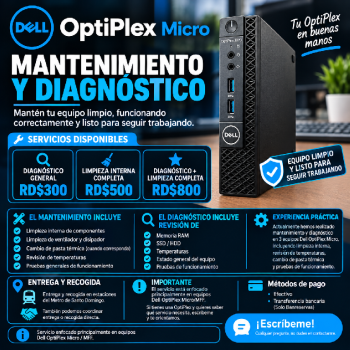 Mantenimiento y diagnóstico de dell optiplex micro