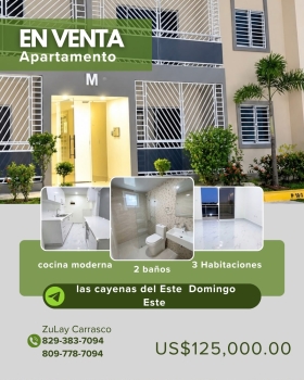 Apartamento en venta – residencial las cayenas del este