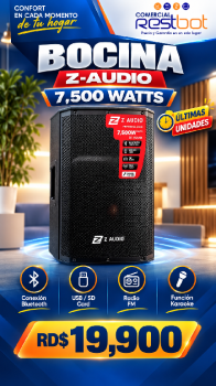 Bocina z-audio 7500 watts