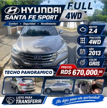 Hyundai santa fe sport 4wd la full