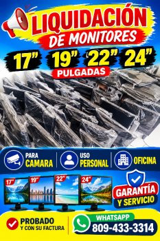 Monitores 17-19-22-24 pulgadas