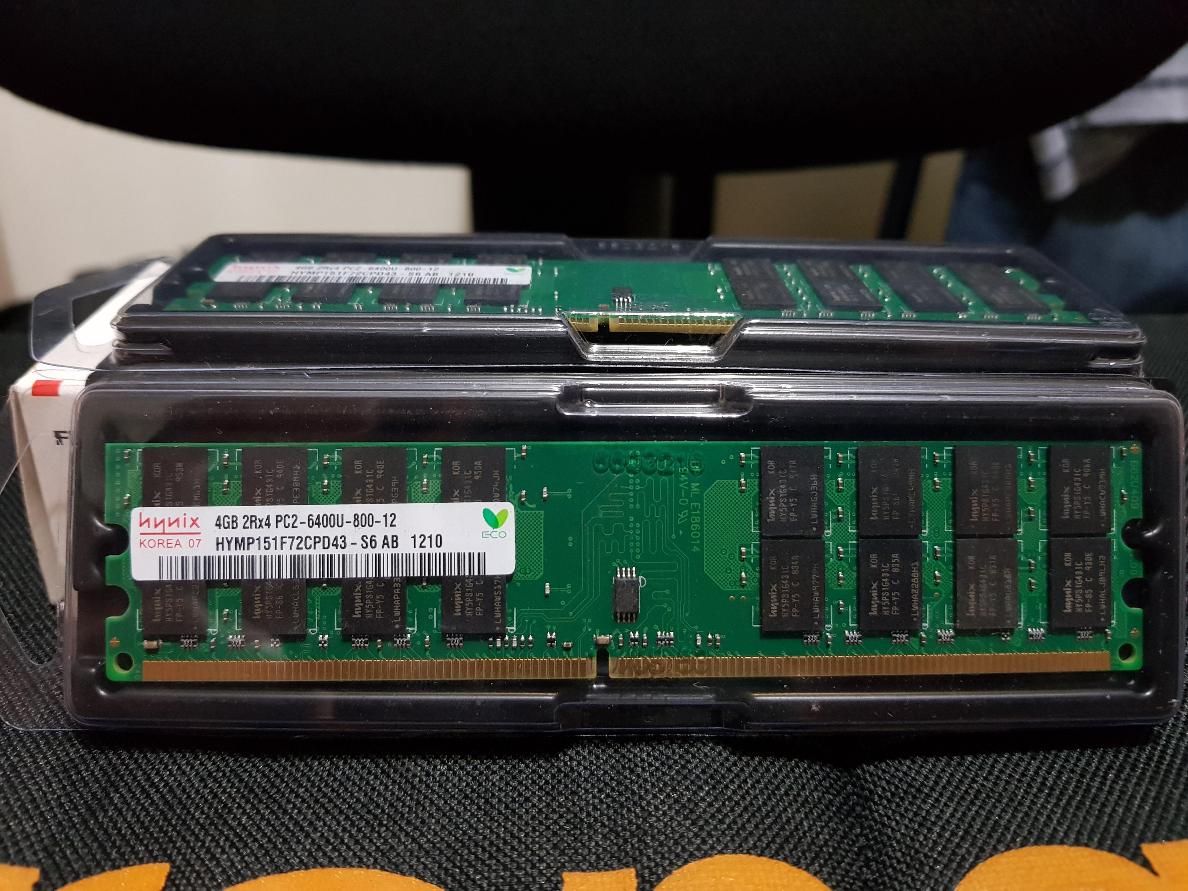 2 Memorias ram 4gb 2Rx4 pc2 6400u Foto 6161559-1.jpg