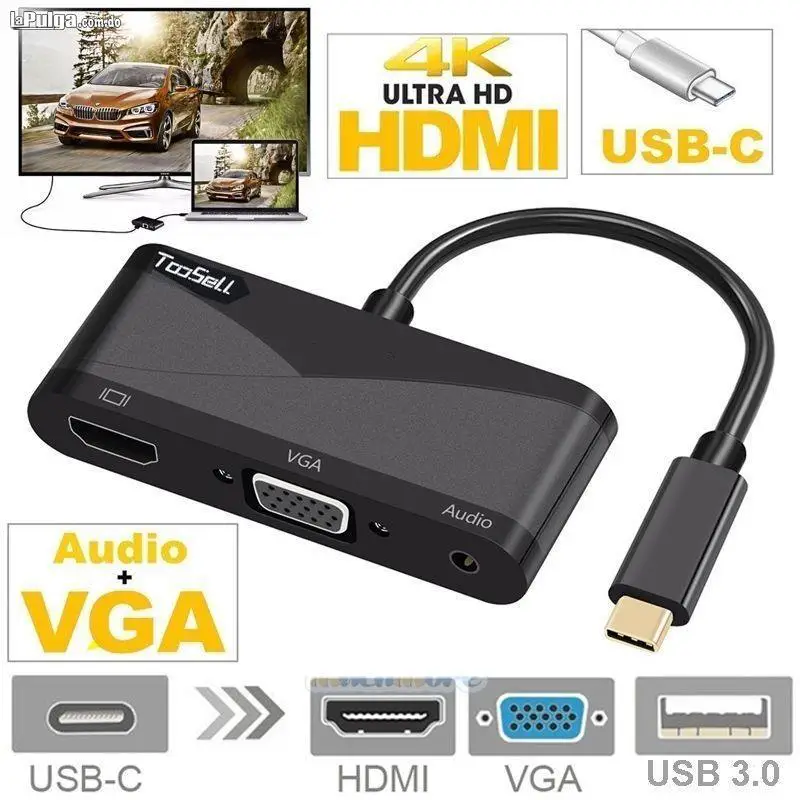 Usb Tipo C A Hdmi 4k Vga / Usb 3.1 Adaptador Foto 6565810-3.jpg