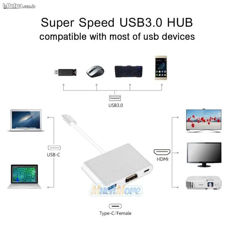 Adaptador Tipo C Usb 3.1 A Hdmi 3 En 1 Foto 6566708-4.jpg