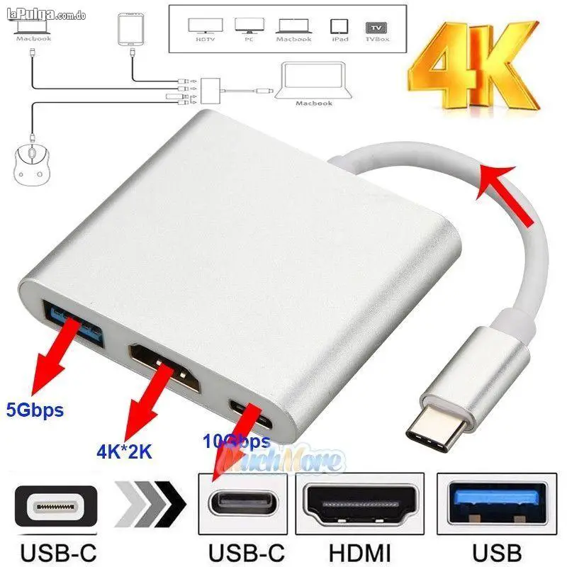 Adaptador Tipo C Usb 3.1 A Hdmi 3 En 1 Foto 6566708-8.jpg