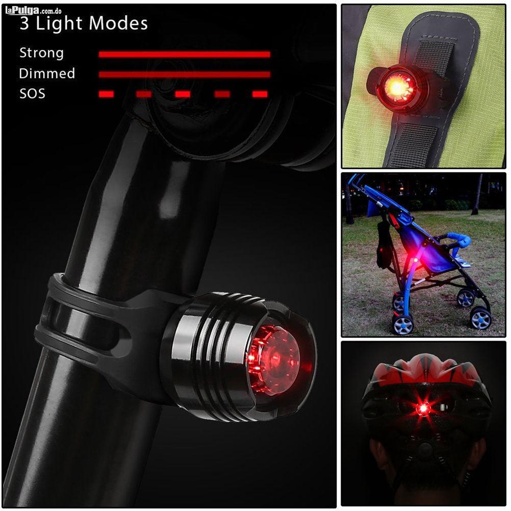 Luz / Foco Led Para Bicicleta Delantera Y Trasera / Timbre Foto 6567163-8.jpg