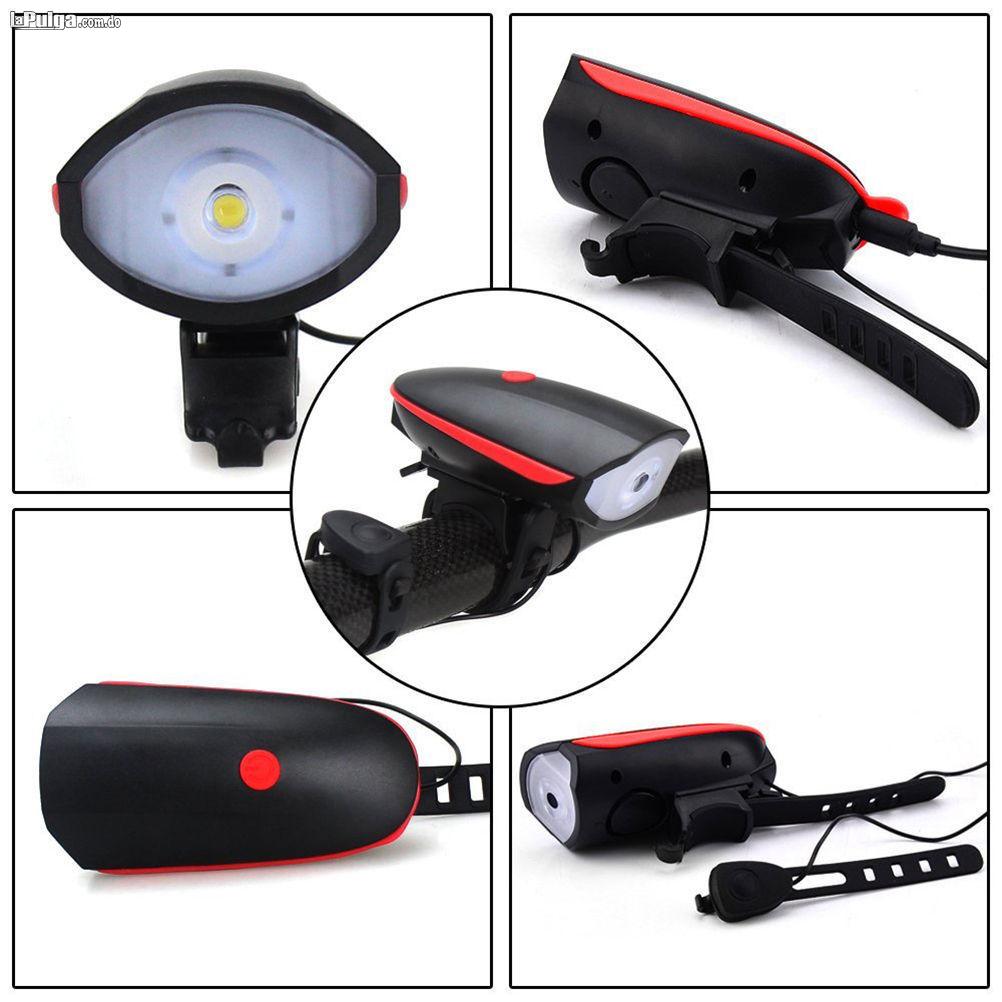 Luz / Foco Led Para Bicicleta Delantera Y Trasera / Timbre Foto 6567163-9.jpg