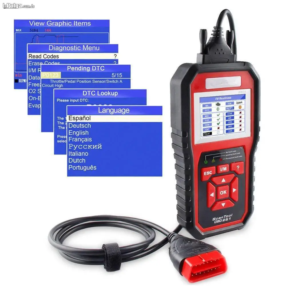 Escaner Avanzado Obdii / Eobd / Obd2 Para Vehículos Kw850 Foto 6567256-9.jpg