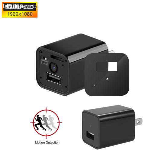 Cámara Espía Oculta Micrófono Wifi Discreto Cargador Usb/125