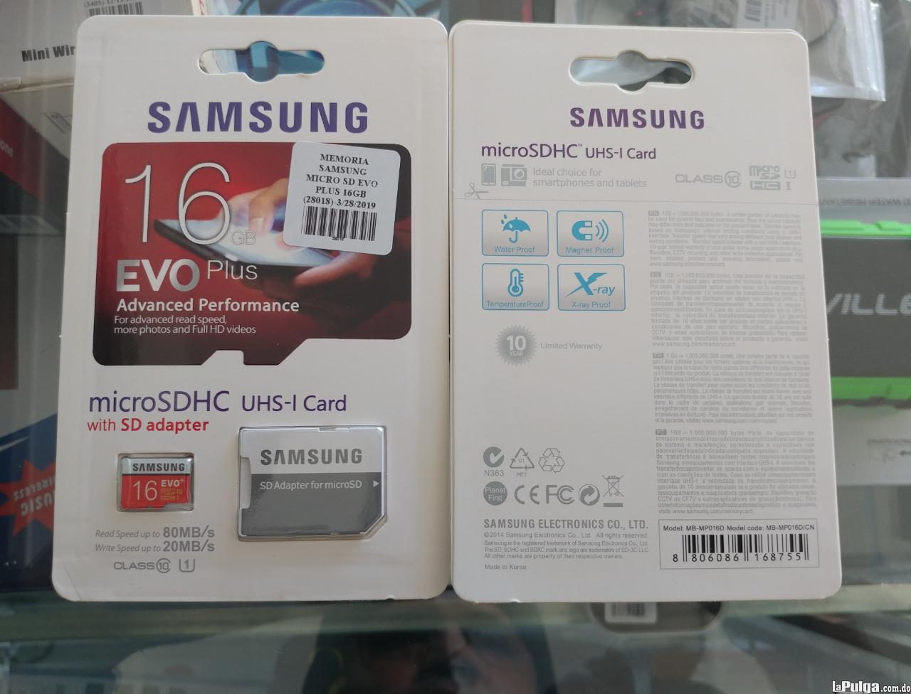 Memoria Microsd 16gb Samsung Evo Plus Original Clase 10 Foto 6643282-1.jpg