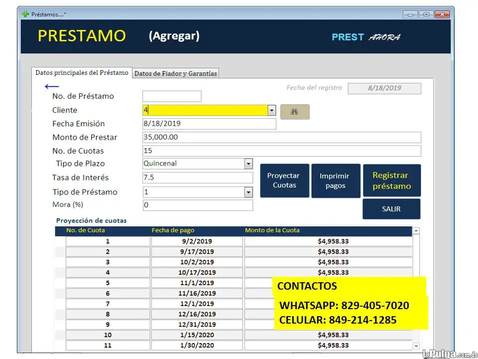 PROGRAMA PARA PRESTAMISTAS USAN TARJETAS DE CODIGO TOKEN Foto 6643548-3.jpg