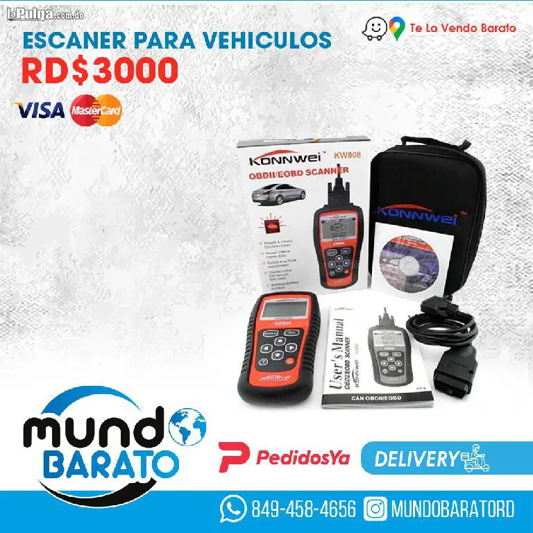 Konnwei Kw808 Obd2 Escáner Vehiculo Lector De Código Obdii Foto 6683724-2.jpg