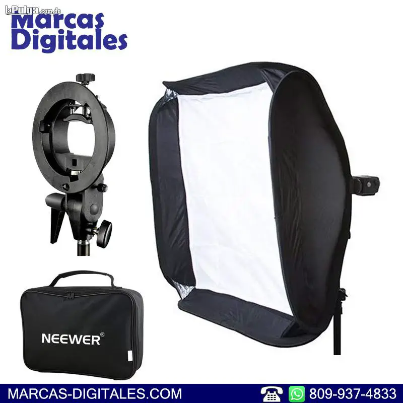 Neewer Softbox Portatil 24 Pulgs para Flash Speedlite con Montura S Foto 6758736-1.jpg