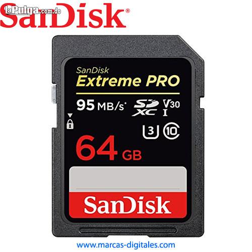 Memoria SDXC Sandisk Extreme Pro 64GB Clase 10 U3 Video 4K Compatible Foto 6758813-1.jpg