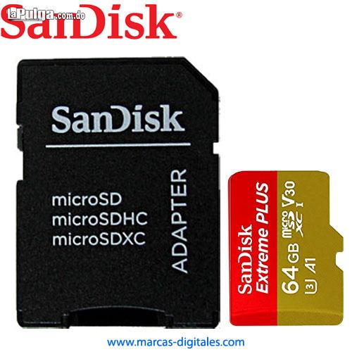 Memoria MicroSD Sandisk Extreme Plus 64GB Clase 10 U3 95MB x Seg Foto 6758816-1.jpg