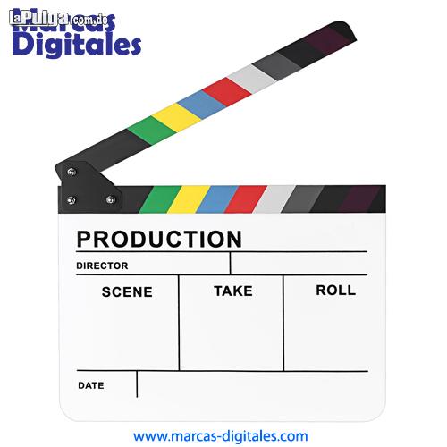 Claqueta Clapboard Neewer 8x10 Pulgadas en Material Acrilico Blanco Foto 6759509-1.jpg