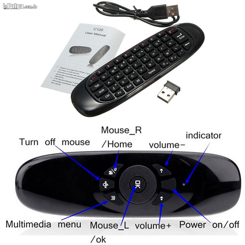 Air Mouse Teclado con Mouse Inalámbrico para Smart TV PC Celular Foto 6792636-1.jpg