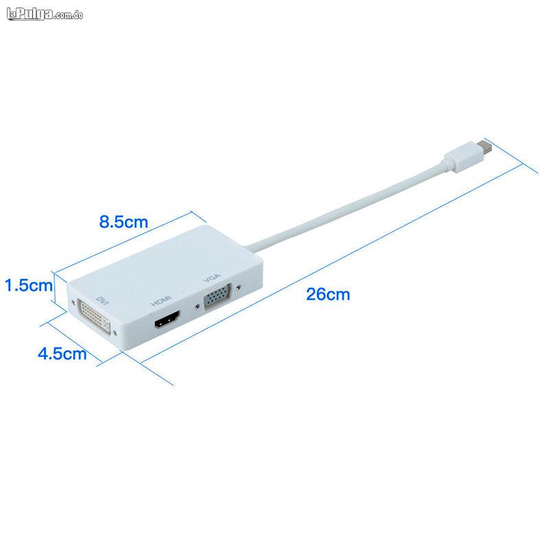 Adaptador Thunderbolt Mini Display Port  A  HDMI DVI VGA 3 en 1 Foto 6792640-2.jpg